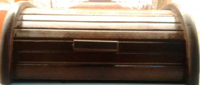 Fa kenyértartó, kicsi, sötétbarna, 302020