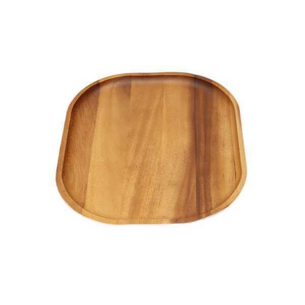 Fa kínáló tál szögl. 25x30x2cm