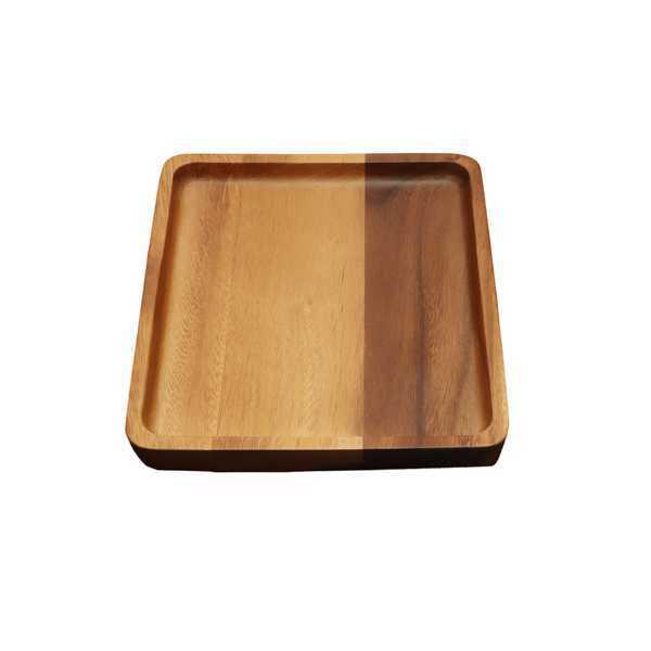 Fa kínáló tálca szögl. 25x30x3cm (L)