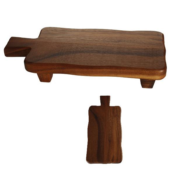 Fa kínáló talpas szögl. 19x41x8cm nyeles