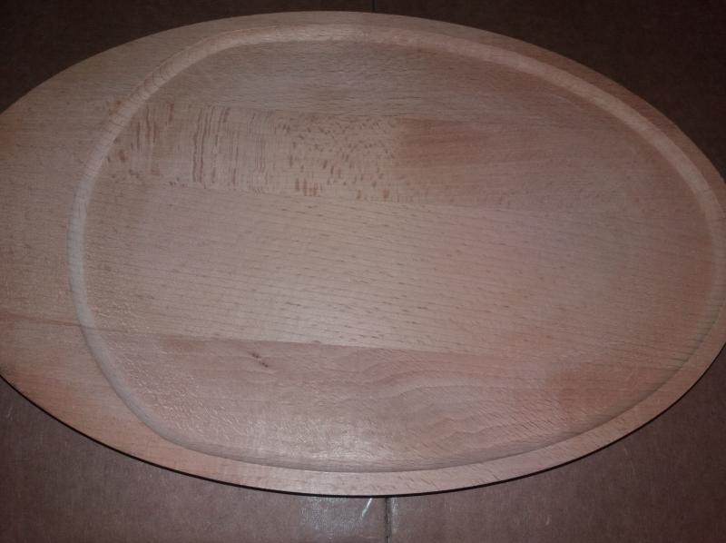 Fa ovál tányér, 30 cm, 302081