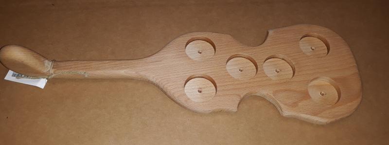 Fa pálinka kínáló, hegedű forma, 6 személyes, 302055