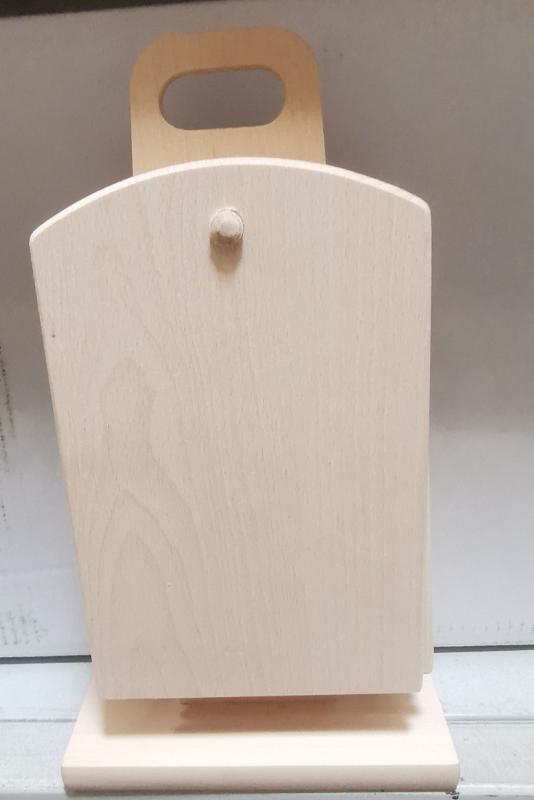 Fa szalonnázó készlet, álló, 6 db+állvány, 302057