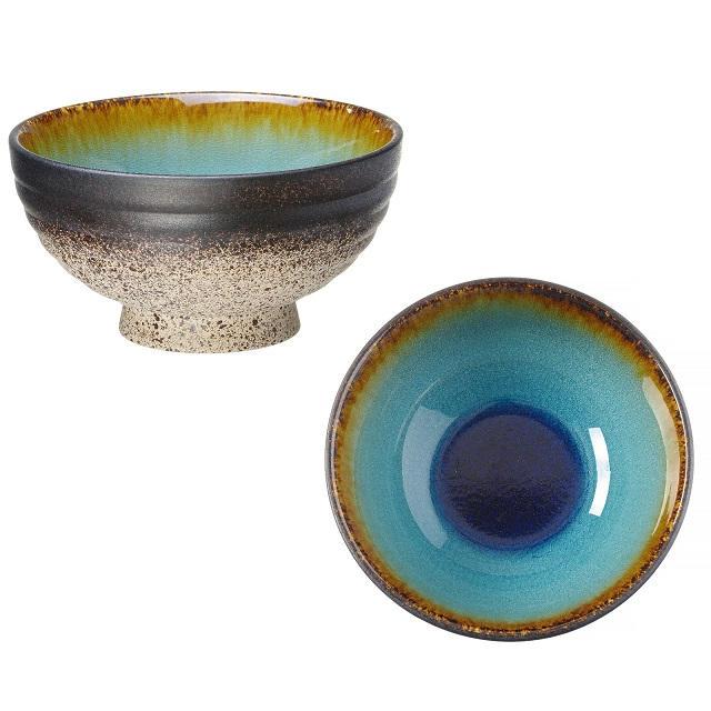 FINE DINE LAZUR porcelán rizs tálka 19,7cm, kék, 781708