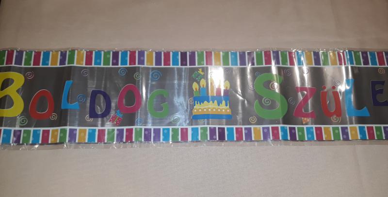 Fólia felirat (Boldog születésnapot), 3,6 m