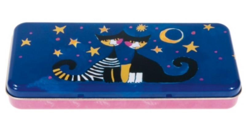 FRI.18202 Tolltartó fémdoboz 19x2,5x9,5cm,Rosina Wachtmeister:Moonlight Serenade