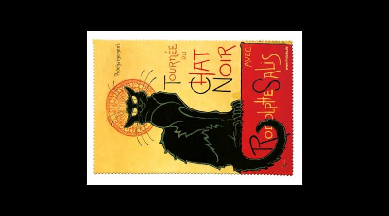 FRI.18896 Mikroszálas szemüvegtörlő 18x12,5cm, Chat Noir