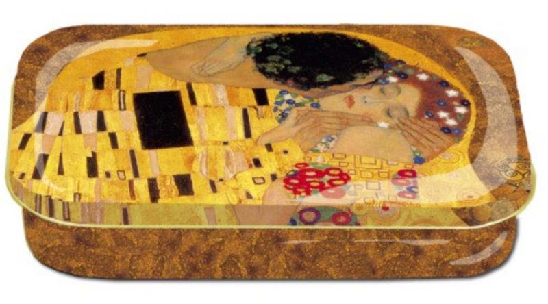 FRI.19422 Fémdoboz 10x2x6,2cm, Klimt:The Kiss