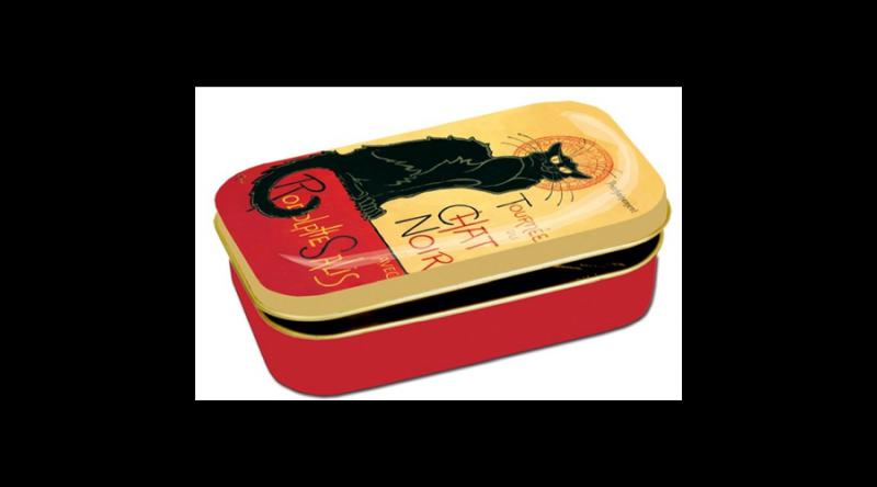 FRI.19431 Fémdoboz 10x2x6,2cm, Chat Noir