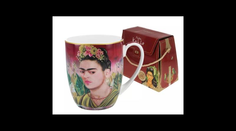 Frida Kahlo: Önarckép, Porcelánbögre 380ml, dobozban, H.C.836-0002