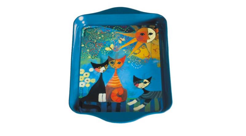 FRIDOLIN 19481 Fémtálca 21x2x14cm,Rosina Wachtmeister:Dolce Vita