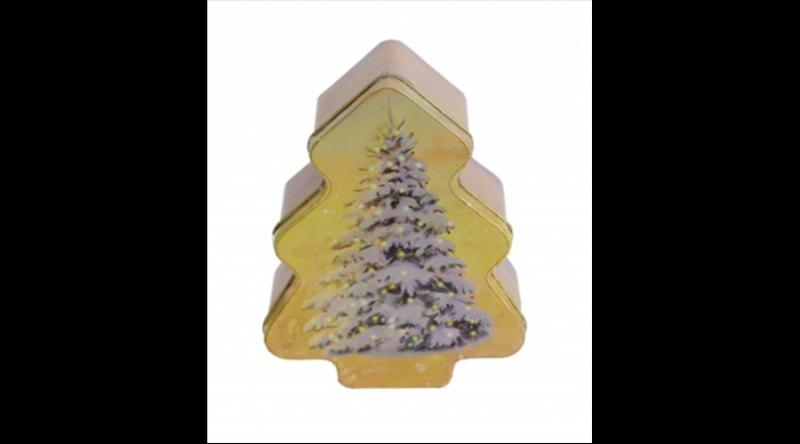 GAW.0734/019 Konyhai fenyő fémdoboz 142x112x50mm, Winter Nostalgia