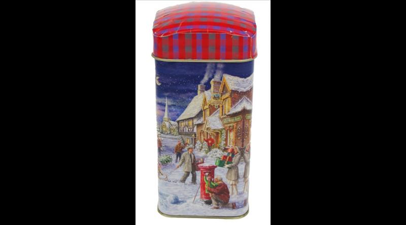 GAW.2309/002 Konyhai fémdoboz 60x60x120mm, Weihnachtsmarkt