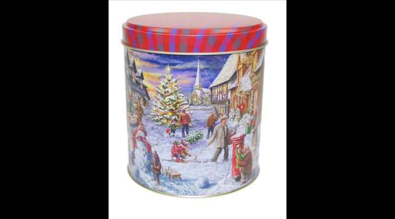 GAW.3234/002 Konyhai fémdoboz 110x120mm, Weihnachtsmarkt
