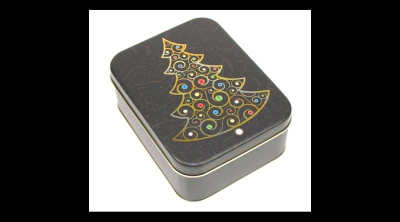 GAW.7315/081 Konyhai fémdoboz 147x115x57mm, Festive Season