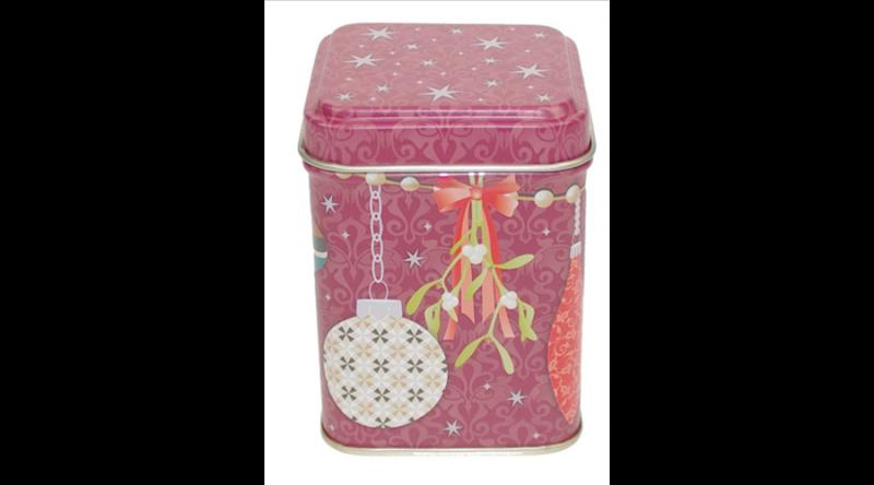 GAW.7421/844 Konyhai fémdoboz 60x60x80mm, Xmas Ornaments