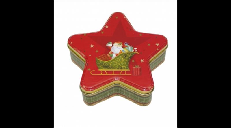 GAW.8800/107 Konyhai csillag fémdoboz 153x146x45mm, Christmas Magic