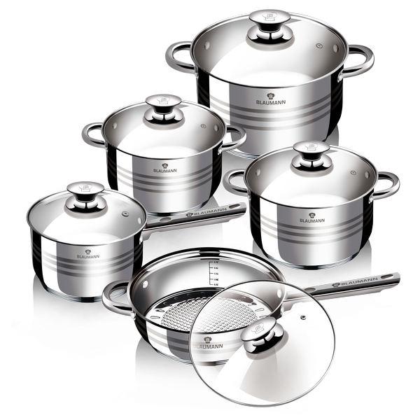 Gourmet Line Rozsdamentes edény készlet 10 db GOURMET LINE indukciós, BL-1637