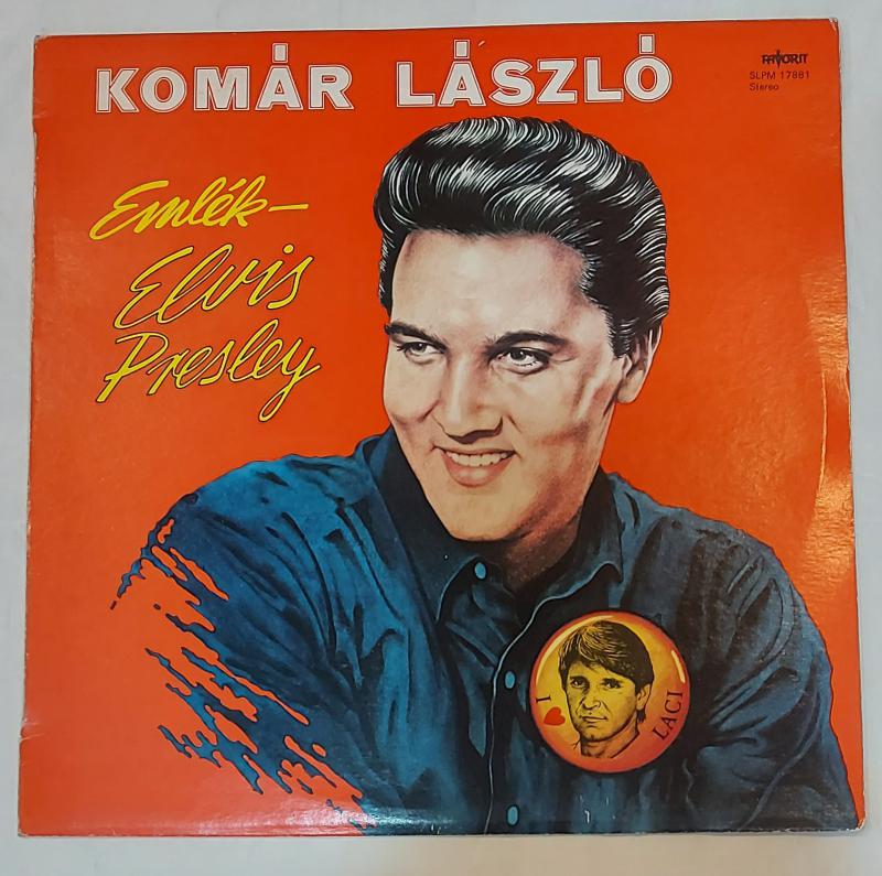 Használt Komár László, Emlék Elvis Presley, bakelit lemez, 1984, (bolti átvétel)