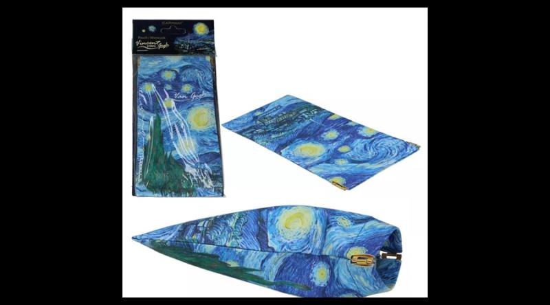 H.C.021-0321 Műanyag szemüvegtasak 9x18cm, Van Gogh:Csillagos éj