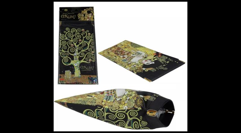 H.C.021-0327 Műanyag szemüvegtasak 9x18cm, Klimt:Adele-Életfa