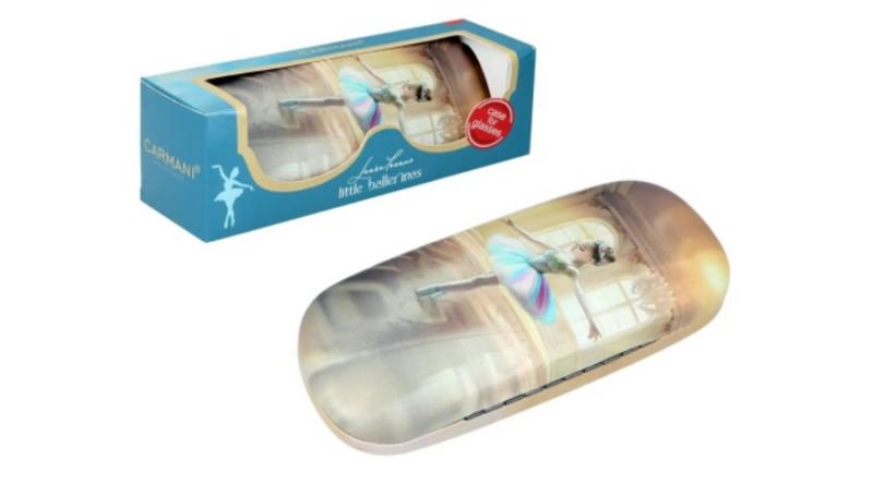 H.C.021-8278 Szemüvegtok 16x6,5x4cm, műbőr/műanyag, Laura Lozano: Kis balerina