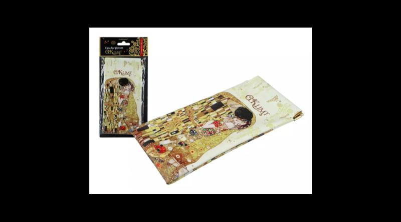 H.C.021-8313 Műanyag szemüvegtasak 9x18cm,Klimt: The Kiss