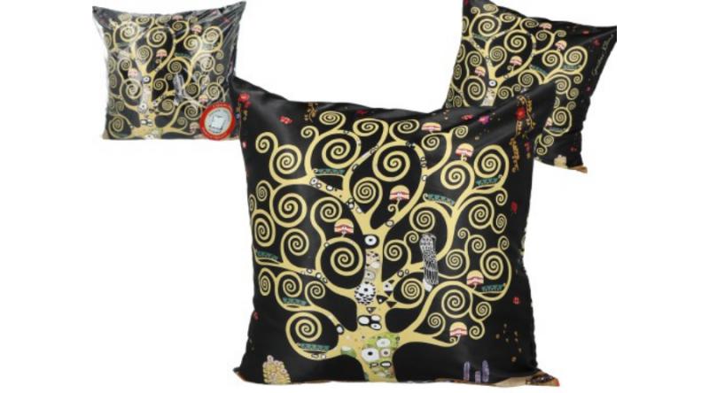 H.C.023-8013 Párna 45x45cm,polyester, Klimt:Életfa