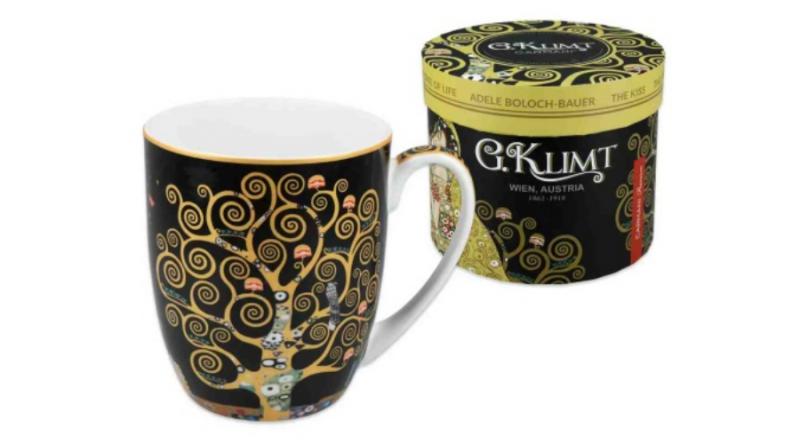 H.C.532-0413 Porcelánbögre 400ml,Klimt:Életfa