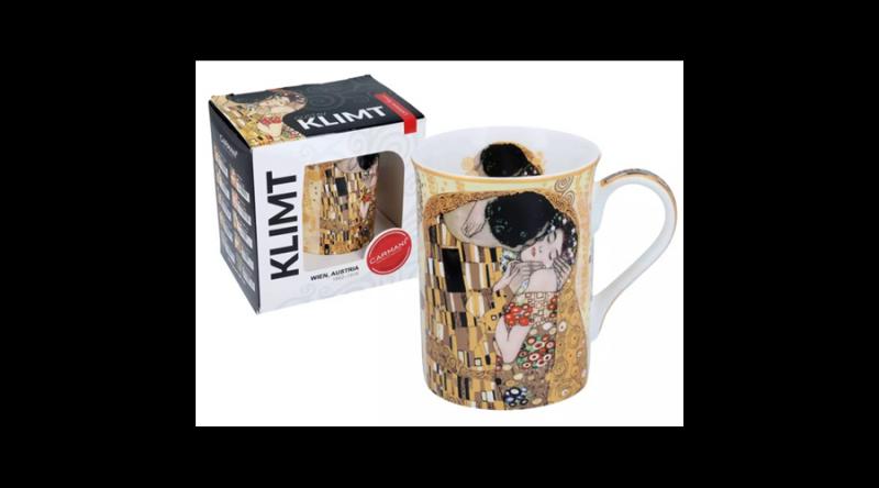 H.C.532-2321 Porcelánbögre dobozban, 360ml, Klimt:The Kiss