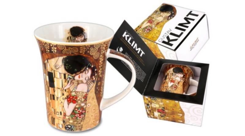 H.C.532-8101 Porcelánbögre Klimt dobozban ,350ml,Klimt:The kiss