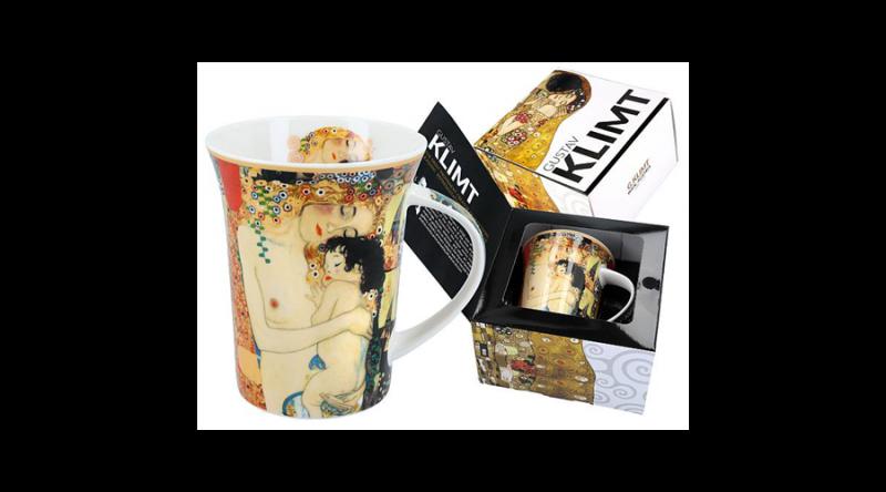 H.C.532-8106 Porcelánbögre Klimt dobozban,350ml,Klimt: Anya gyermekével