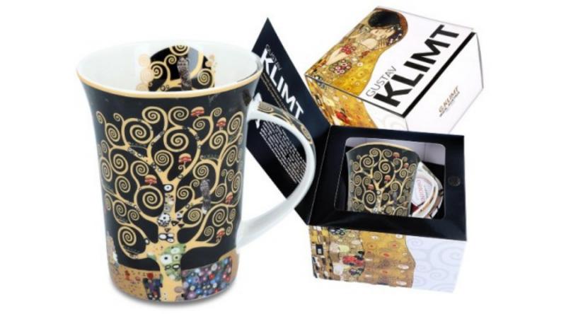 H.C.532-8113 Porcelánbögre Klimt dobozban 350ml, Klimt:Életfa