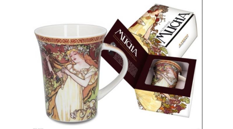 H.C.539-8102 Porcelánbögre 400ml,Mucha:Nyár