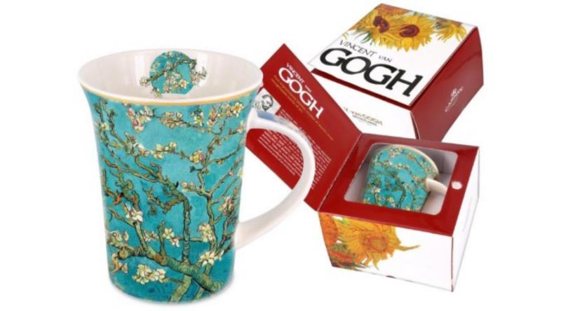 H.C.830-8108 Porcelánbögre Van Gogh dobozban,350ml,Van Gogh:Mandulavirágzás