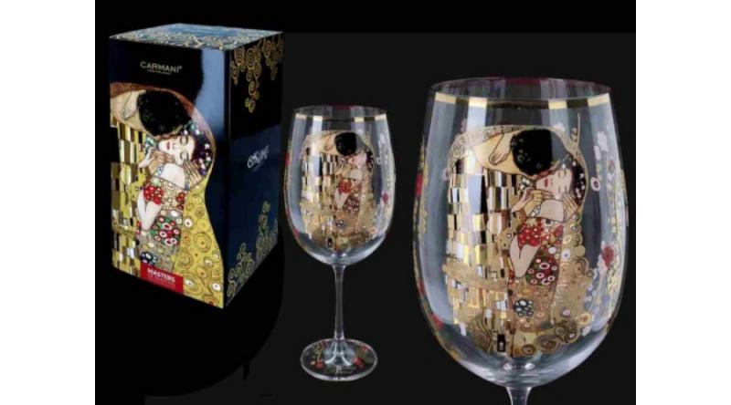 H.C.841-3501 Talpas üvegpohár 640ml,Klimt:The Kiss