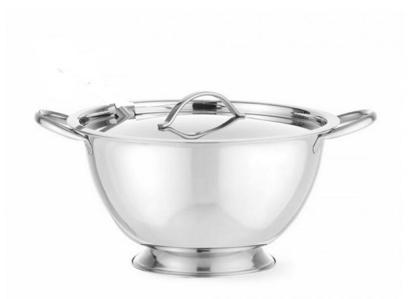 HENDI rozsdamentes levesestál+fedő 27×17,5cm 2,7l
