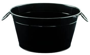 ILSA fekete pezsgősvödör, 40X28X22 cm, 126021