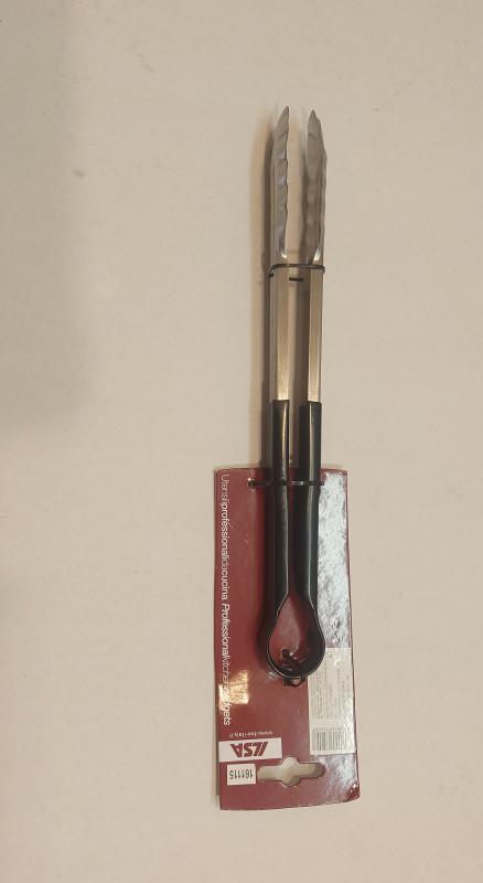 Ilsa rozsdamentes csipesz csúszásgátlós fogóval, 30 cm