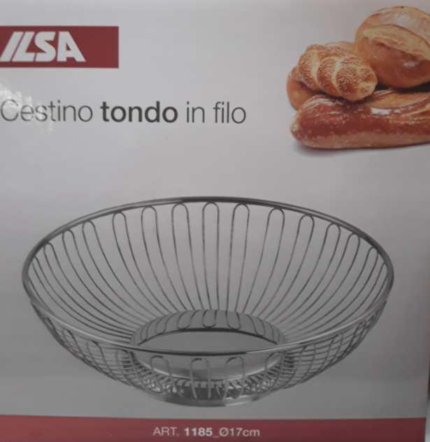 Ilsa rozsdamentes kenyérkosár, kerek, 17 cm, 126022
