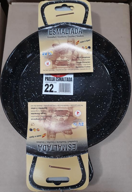 ILSA zománcozott fekete vas szeletsütő két füllel,  22 cm, 126027