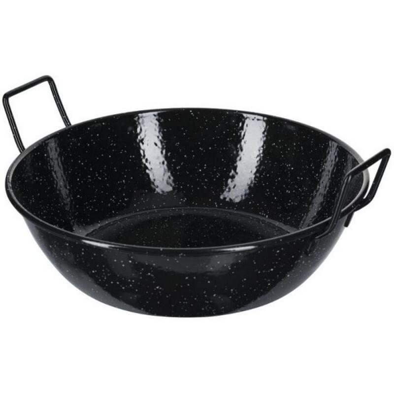 ILSA zománcozott fekete vas szeletsütő mély 28cm 2 fülű, 3,9l, Magasság:8 cm