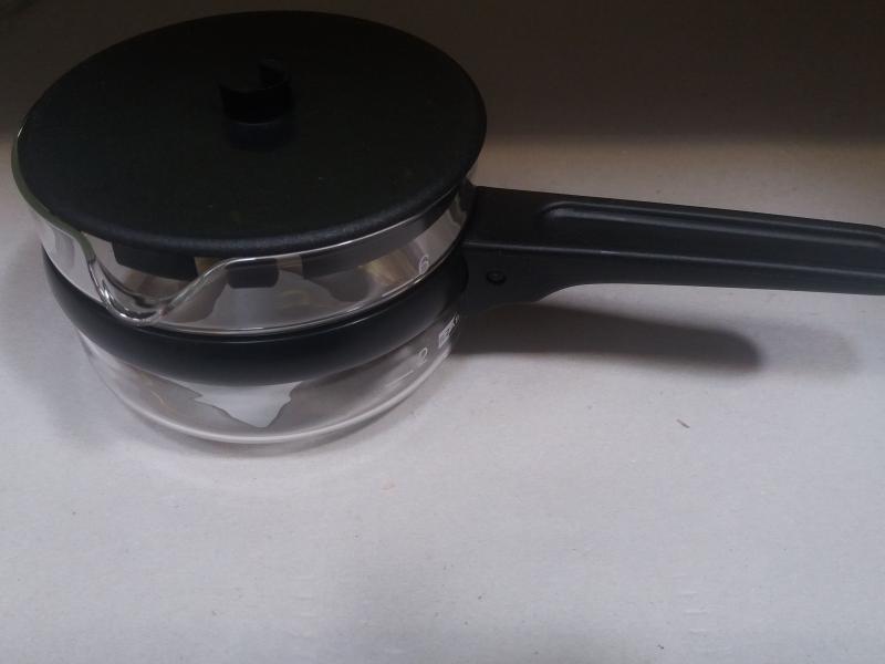 Kávékiöntő, üveg+műanyag, 6 személyes, 310001