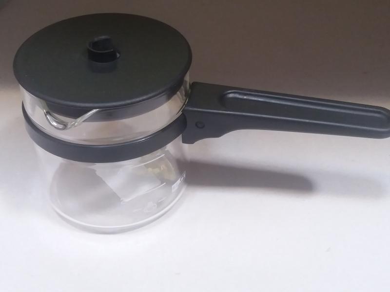 Kávékiöntő üveg+műanyag fedő, 4 személyes, 310002