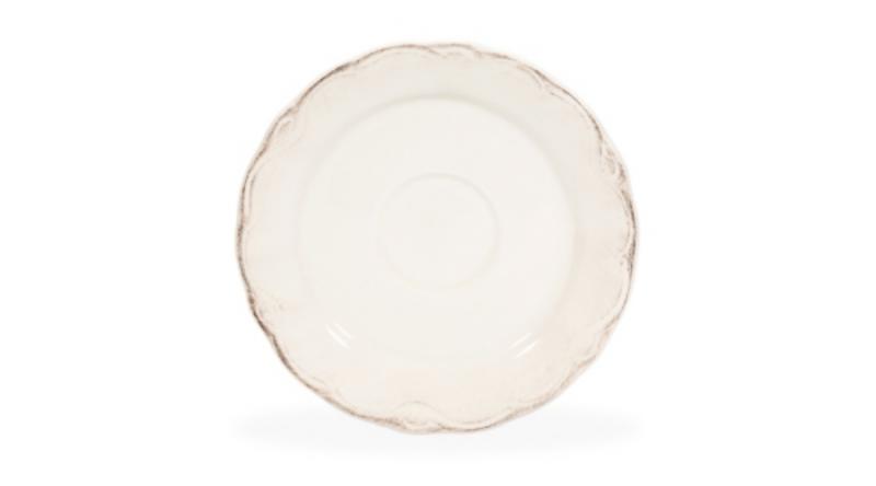 KEP.AL13 Antikolt natúr kerámia levestálka alátét 17cm, Alicia