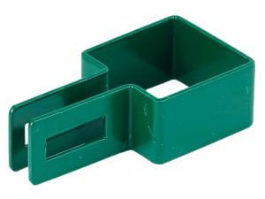 Kerítés végbilincs 40x40 mm oszlopokra. fekete, zöld, grafit, 25 db