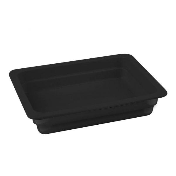LAVA fekete színű öntöttvas sütőtál, GN 1/2 tál, 26x33 cm