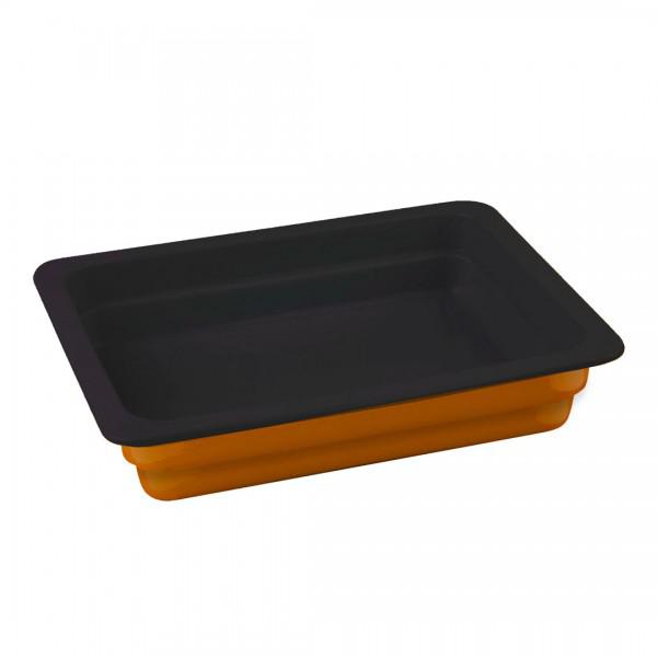 LAVA narancs színű öntöttvas sütőtál, GN 1/2 tál, 26x33 cm