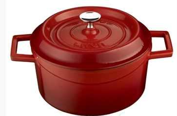 LAVA TRENDY PIROS öntöttvas lábos+fedő, 16 cm, 1 liter, 290019