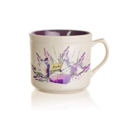 LEVENDULA mintás NAGY bögre, kerámia, 630ml